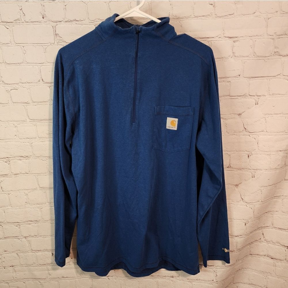 Men's Carhartt zip-up longsleeve "Relaxed Fit" shirt, size Medium